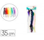 Plumes d'indiens sodertex 35 cm 12 coloris assortis