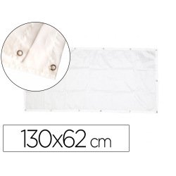Banniere a customiser sodertex polyester 190t       130x62cm coloris blanc