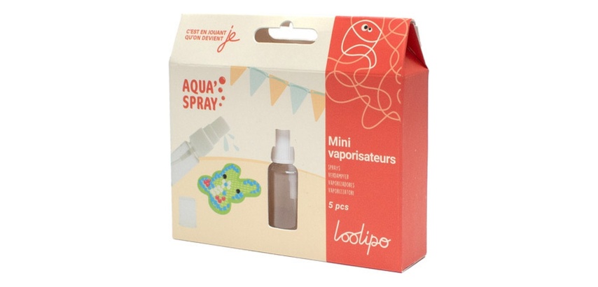 Sprays sodertex pour aqua perles 90x20mm 5 pieces       coloris assortis