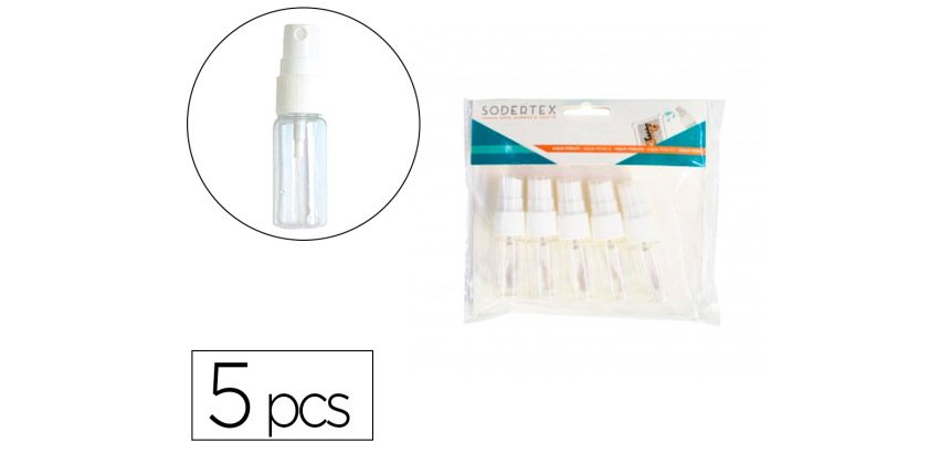 Sprays sodertex pour aqua perles 90x20mm 5 pcs coloris  assorti