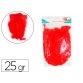Plumes de dinde sodertex unicolore 25g 12 a 18 cm      coloris rouge