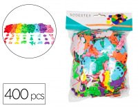 Gommettes sodertex eva adhesives 1,5mm 400 pcs 8     coloris assortis