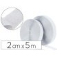 Bandes scratchs adhésives sodertex en dévidoir 2x5m coloris blanc