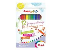 Feutres coloriage pentel arts pointe moyenne bloquee        resistante lavable             -