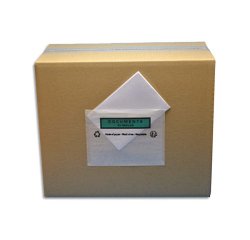 Pochette porte-document antalis dos auto-adhésif documents visibles et protégés résiste température 112x230mm 1000u
