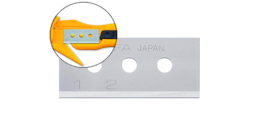 Lame rechange olfa cutter securite sk10 etui 10 unites