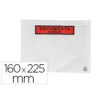 Pochette gpv polyethylene imprimee document ci-inclus 160x225mm protege des dechirures et intemperies paquet 100 unites