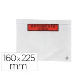 Pochette gpv polyethylene imprimee document ci-inclus 160x225mm protege des dechirures et intemperies paquet 100 unites