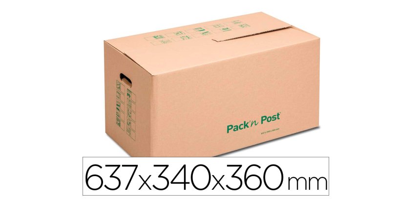Carton de demenagement GPV Pack'npost Compact, poignee renforcée résiste jusqu'à 25 kg