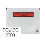 Pochette gpv polyethylene imprimee document ci-inclus 110x160mm protege des dechirures et intemperies paquet 100 unites