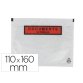 Pochette gpv polyethylene imprimee document ci-inclus 110x160mm protege des dechirures et intemperies paquet 100 unites