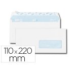 Enveloppe gpv everyday blanche 80g dl 110x220mm fenetre 35x100mm fermeture securisee collage renforce boite 500 unites
