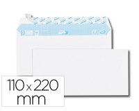 Enveloppe gpv everyday blanche 80g dl 110x220mm bande protection fermeture securisee collage renforce boite 500 unites