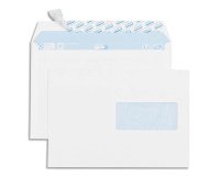 Enveloppe gpv everyday blanche 80g c5 162x229mm fenetre 45x100mm fermeture securisee collage renforce boite 500 unites