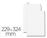 Pochette gpv dos carton velin blanc 120g c4 229x324mm bande protection coins renforces boite 100 unites