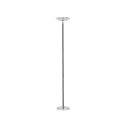 Lampadaire unilux led dely faible consommation classe energetique a+ 3000 lumen hauteur 183,5cm coloris chrome