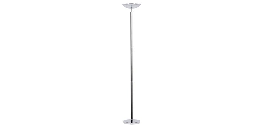 Lampadaire unilux led dely faible consommation classe energetique a+ 3000 lumen hauteur 183,5cm coloris chrome