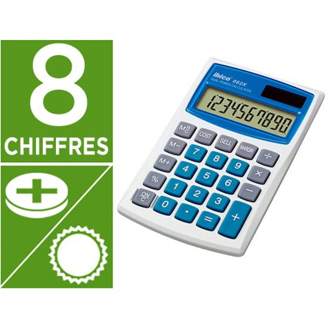 Calculatrice de poche 082X, écran LCD à 10 chiffres