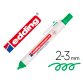 Marqueur edding permanent rétractable pointe ogive 1,5/3mm rechargeable coloris vert