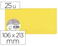 Paquet de 25 cartes simples Pollen 106x213mm 210g/m² - Soleil