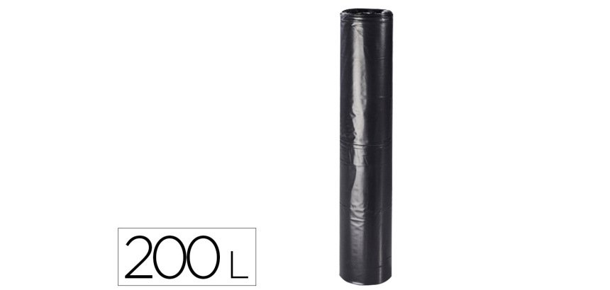 Sac poub 200l noir 60mic rlx20