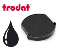 Cassette encrage trodat 6/4630a pour tampon encreur printy 4630 diametre 30mm coloris noir