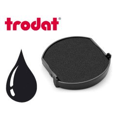 Cassette encrage trodat 6/4630a pour tampon encreur printy 4630 diametre 30mm coloris noir