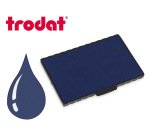 Cassette encrage trodat 6/512 pour tampon metal line 5212/54120 taille empreinte 116x70mm coloris bleu