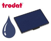 Cassette encrage trodat 6/512 pour tampon metal line 5212/54120 taille empreinte 116x70mm coloris bleu