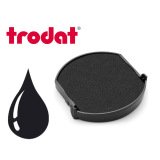 Cassette encrage trodat 6/46025a pour tampon encreur printy 46025 diametre 25mm coloris noir