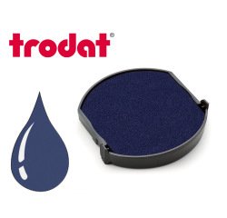 Cassette encrage trodat 6/46025b pour tampon encreur printy 46025/46125 diametre 25mm     coloris bleu