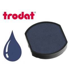 Cassette encrage trodat 6/46040b pour tampon encreur 46040/46040r/46140 coloris bleu
