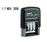 Tampon dateur trodat printy 4820 encrage automatique 1 ligne taille empreinte 27x4mm coloris noir
