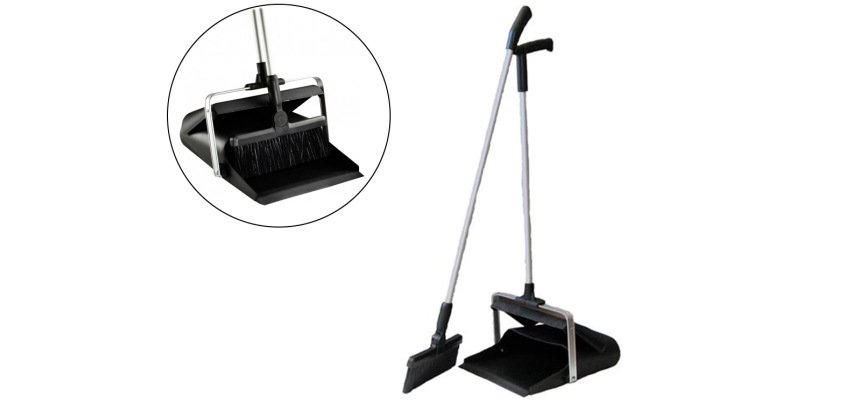 Balayette pelle bascul.+manche