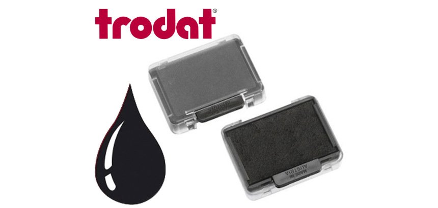 Cassette encrage trodat 6/4750a pour tampon printy 4750/4755/4760/4941 coloris noir