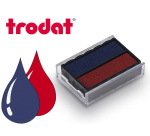Cassette encrage trodat 6/4850a pour tampon encreur printy  4850/4820l1/4850l2/4850l8     taille empreinte 25x14mm noir