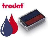 Cassette encrage trodat 6/4850a pour tampon encreur printy  4850/4820l1/4850l2/4850l8     taille empreinte 25x14mm noir