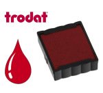 Cassette encrage trodat 6/4922c pour tampon encreur printy 4922 taille empreinte 20x20mm coloris rouge