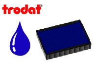 Cassette encrage trodat 6/4750b pour tampon encreur printy 4750/4755/4760 taille empreinte41x24mm coloris  bleu