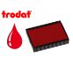 Cassette encrage trodat 6/4750c pour tampon encreur printy 4750/4755/4760 taille empreinte41x24mm coloris rouge