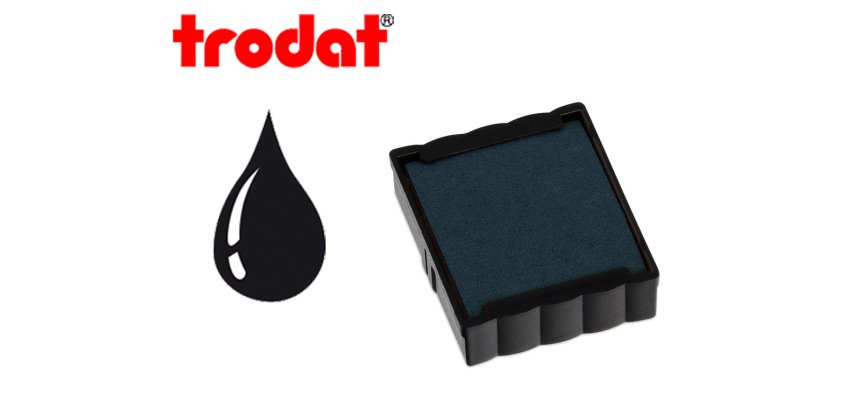 Cassette encrage trodat 6/4922a pour tampon encreur 4922 coloris noir