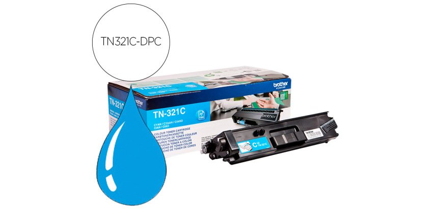 Toner laser compatible dpc brother tn321c 1500 p cyan