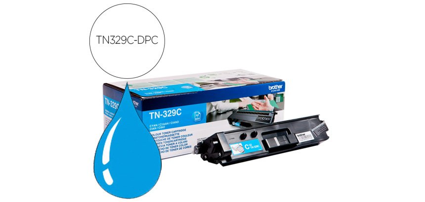 Toner laser compatible dpc brother tn329c 6000 p cyan
