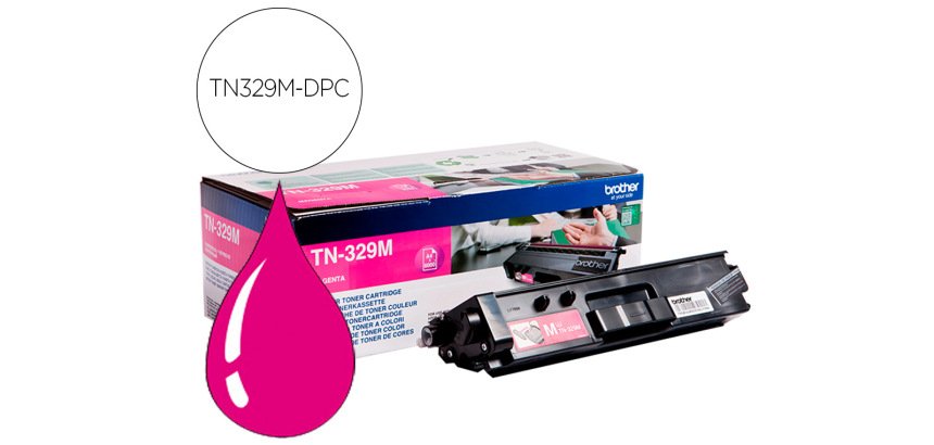 Toner laser compatible dpc brother tn329m 6000 p magenta