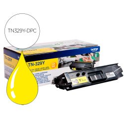Toner laser compatible dpc brother tn329y 6000 p jaune