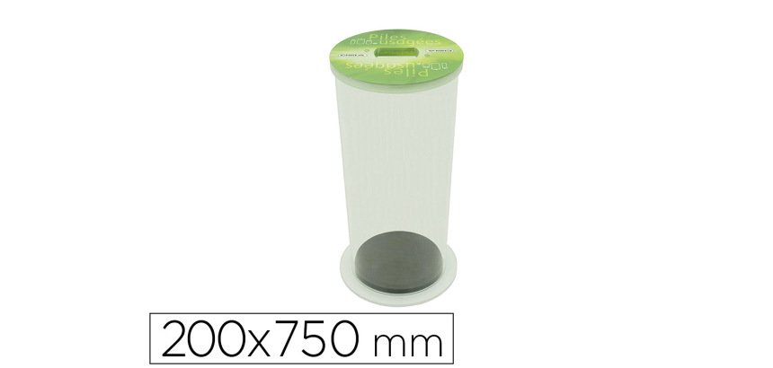 Collecteur de piles usagees viso acrylique fond mousse couvercle amovible parfaite stabilite diametre 20cm hauteur 75cm