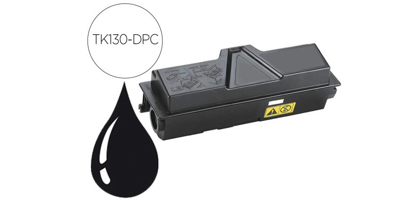 Toner laser compatible dpc kyocera tk-130 7200 p noir