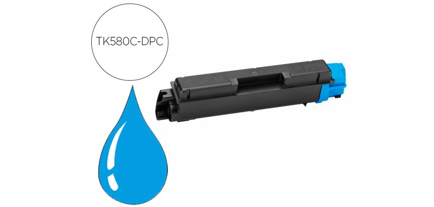 Toner laser compatible dpc kyocera tk-580c 2800 p cyan