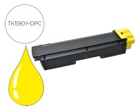Toner laser compatible dpc kyocera tk-590y 5000 p jaune