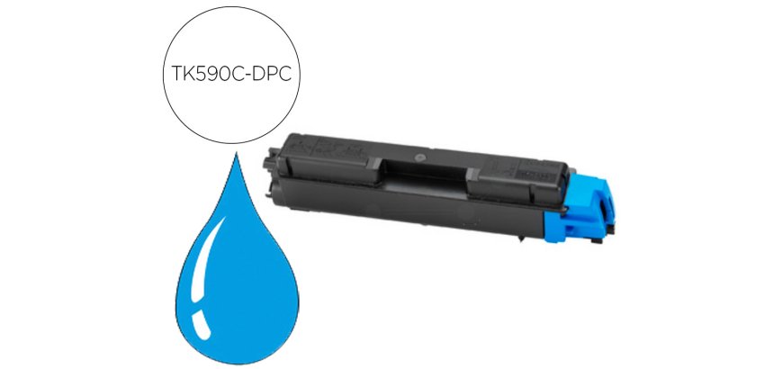 Toner laser compatible dpc kyocera tk-590c 5000 p cyan
